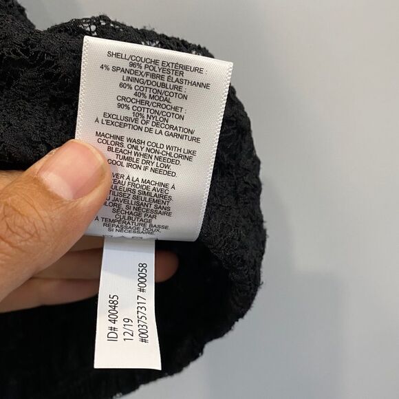 NWT Express Black Lace Sleeveless Blouse - Picture 5 of 7